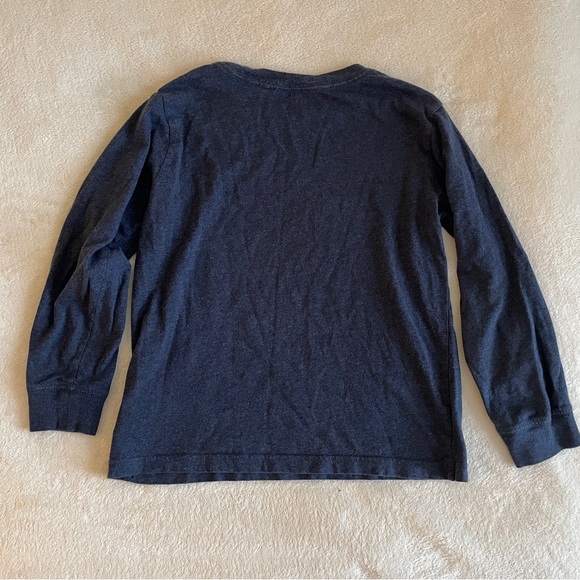 Kids’ Polo Navy Long Sleeved Shirt - Picture 4 of 6